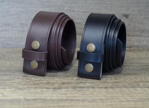 Herren echt leder snap - echt, on