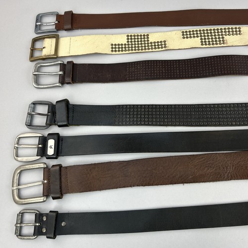 Vintage echt leder gürtel - vintage,